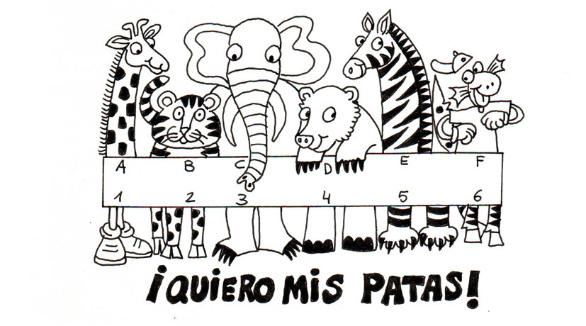 Une cada animal con sus correspondientes patas