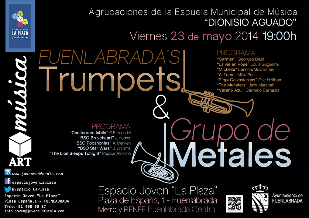 Agrupaciones de la Escuela Municipal de Música. En el Espacio Joven "La Plaza" de Fuenlabrada